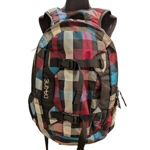 Dakine 365 Backpack 21L Burgundy, Torquise, Black Plaid Pattern